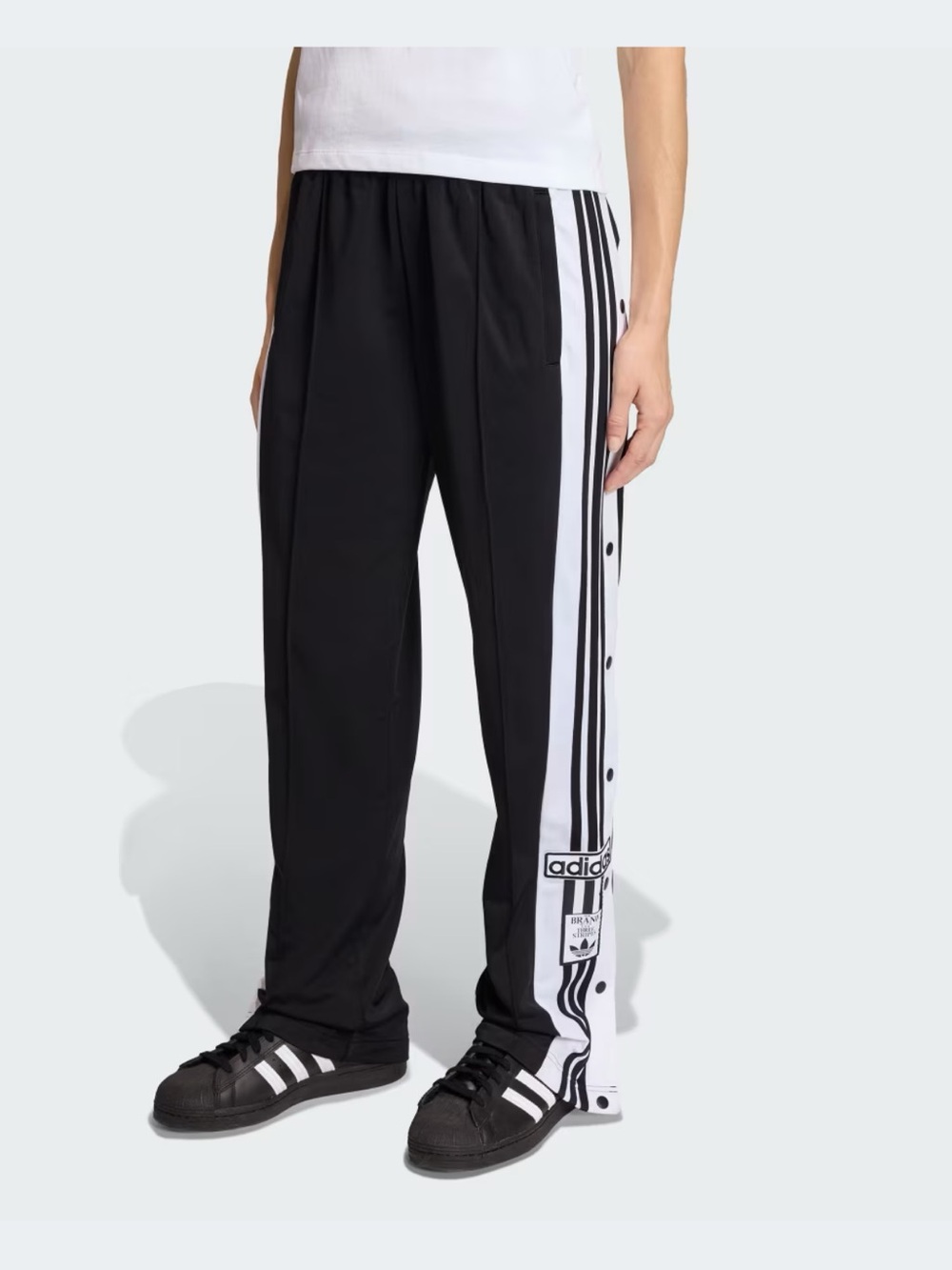 Adidas Originals Adibreak Snap Track Pants Black White Size S